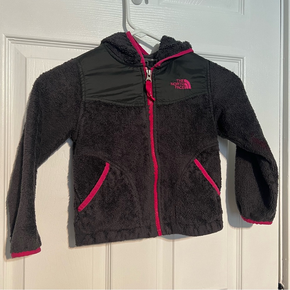 The North Face Kids Black and Pink Fleece